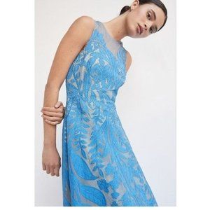 Appliqued Tulle Maxi Dress